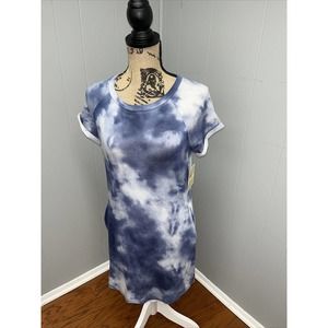 NWT Womens‎ TRESICS BEACH TUNIC COVER UP MINI DRESS With Pockets Tie Dye Small